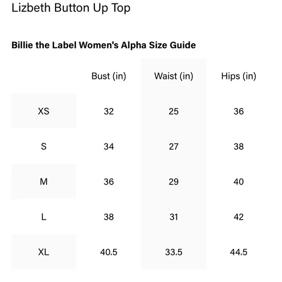 Lizbeth Button Up Top
Billie the Label - Picture 4 of 7